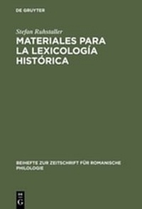 Abbildung von: Materiales para la lexicología histórica - De Gruyter
