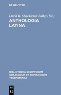 Cover: Anthologia Latina - De Gruyter