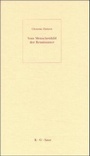 Cover: Vom Menschenbild der Renaissance - De Gruyter