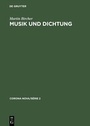 Cover: Musik und Dichtung - De Gruyter