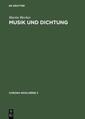 Cover: Musik und Dichtung - De Gruyter