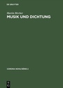 Cover: Musik und Dichtung - De Gruyter Saur