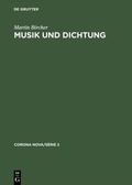 Cover: Musik und Dichtung - De Gruyter Saur