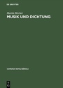 Cover: Musik und Dichtung - De Gruyter Saur