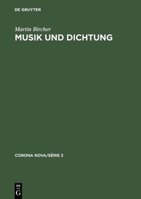 Enlarge image Cover: Musik und Dichtung - De Gruyter Saur