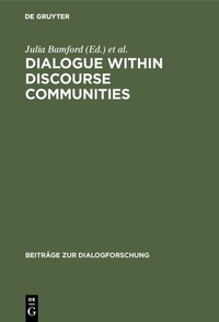 Enlarge image Cover: Dialogue within Discourse Communities - De Gruyter