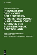 Cover: Inventar zur Geschichte der deutschen Arbeiterbewegung in den staatlichen... / Hessisches Staatsarchiv Darmstadt - De Gruyter Saur