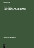 Cover: Nominalpr&auml;dikate - De Gruyter