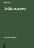 Cover: Nominalpr&auml;dikate - De Gruyter