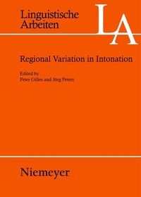 Enlarge image Cover: Regional Variation in Intonation - De Gruyter
