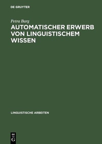 Abbildung von: Automatischer Erwerb von linguistischem Wissen - De Gruyter