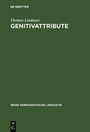 Cover: Genitivattribute - De Gruyter