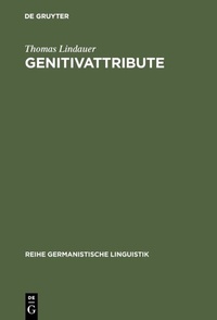 Enlarge image Cover: Genitivattribute - De Gruyter