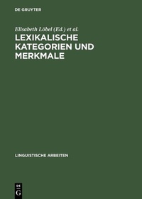 Abbildung von: Lexikalische Kategorien und Merkmale - De Gruyter