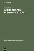 Cover: Wirtschaftskommunikation - De Gruyter