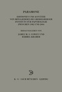 Cover: Paramone - De Gruyter