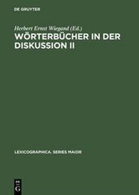 Abbildung von: Wörterbücher in der Diskussion II - De Gruyter