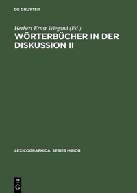 Abbildung von: Wörterbücher in der Diskussion II - De Gruyter
