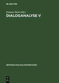 Cover: Dialoganalyse V - De Gruyter