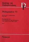 Cover: Dialoganalyse VI/1 - De Gruyter