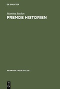 Cover: Fremde Historien - De Gruyter