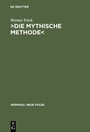 Cover: >Die mythische Methode< - De Gruyter