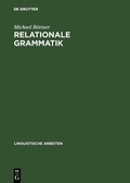 Cover: Relationale Grammatik - De Gruyter