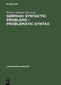 Enlarge image Cover: German: Syntactic Problems - Problematic Syntax - De Gruyter