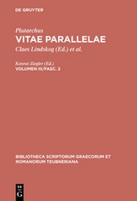 Enlarge image Cover: Plutarchus: Vitae parallelae / Vitae parallelae - De Gruyter