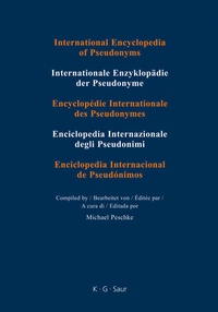 Abbildung von: International Encyclopedia of Pseudonyms. Real Names / Bradel - Díaz y Rodríguez - De Gruyter