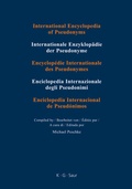 Cover: International Encyclopedia of Pseudonyms. Pseudonyms / Tau - ZZZ - De Gruyter