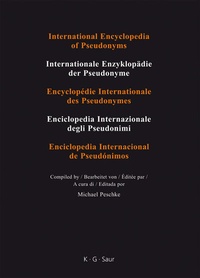 Abbildung von: International Encyclopedia of Pseudonyms. Real Names / Kaelin - Lunceford - De Gruyter