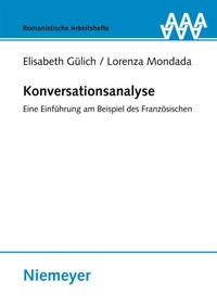 Enlarge image Cover: Konversationsanalyse - De Gruyter