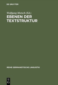 Abbildung von: Ebenen der Textstruktur - De Gruyter