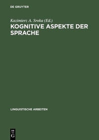 Abbildung von: Kognitive Aspekte der Sprache - De Gruyter