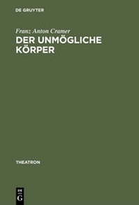 Enlarge image Cover: Der unmögliche Körper - De Gruyter