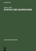 Cover: Syntax des Bairischen - De Gruyter