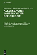 Cover: Allensbacher Jahrbuch der Demoskopie / 1998-2002 (Balkon des Jahrhunderts) - De Gruyter Saur