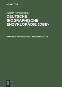 Bild vergrößern Bild: Ortsregister / Berufsregister - De Gruyter Saur