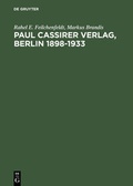 Cover: Paul Cassirer Verlag, Berlin 1898-1933 - De Gruyter