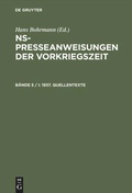 Cover: 1937. Quellentexte - De Gruyter Saur