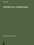 Cover: Theoretical Foundations - De Gruyter Mouton