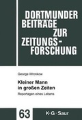 Cover: Kleiner Mann in gro&szlig;en Zeiten - De Gruyter