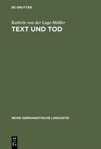 Abbildung von: Text und Tod - De Gruyter