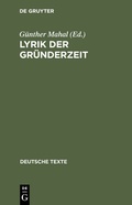 Cover: Lyrik der Gr&uuml;nderzeit - De Gruyter