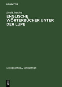 Abbildung von: Englische Wörterbücher unter der Lupe - De Gruyter Mouton