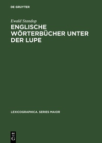 Abbildung von: Englische Wörterbücher unter der Lupe - De Gruyter