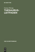 Cover: Thesaurus-Leitfaden - De Gruyter Saur