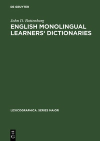 Abbildung von: English monolingual learners' dictionaries - De Gruyter Mouton