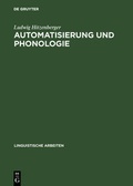 Cover: Automatisierung und Phonologie - De Gruyter Mouton